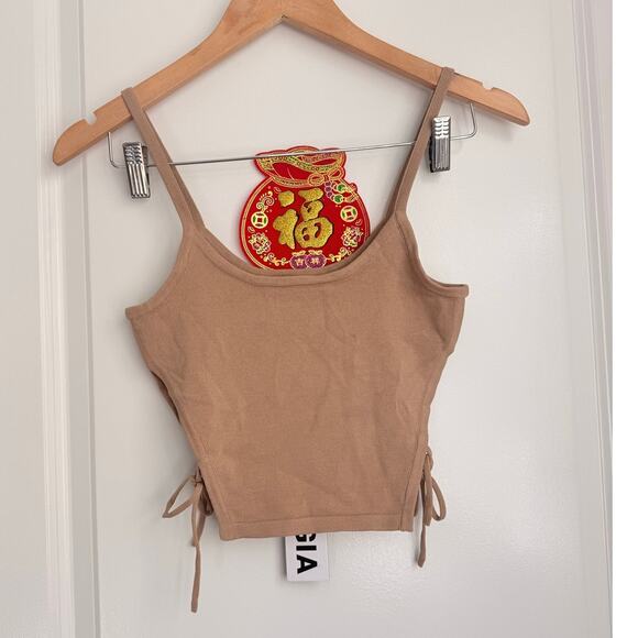 I.AM.GIA | NEW Fiorenza 2-Pieces Set Tan XS Kendall Jenner Blogger Fav Celeb LA - Picture 4 of 8